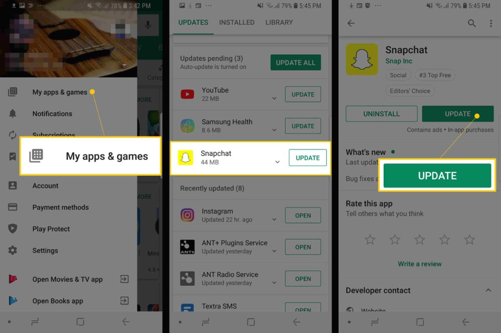 Snapchat-Verzögerung auf Android 