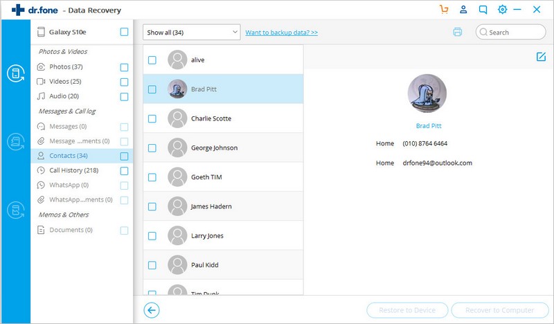 Samsung Galaxy Tablet E-Videowiederherstellung