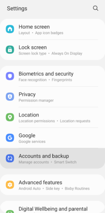 Sichern und Wiederherstellen von Android-Daten
