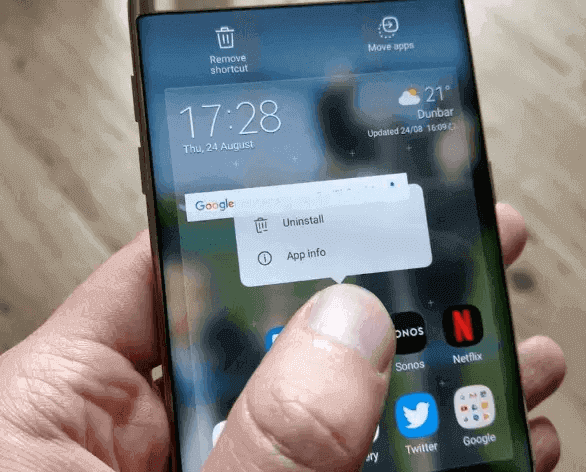 Deinstallieren Sie alle Anwendungen auf Fehler