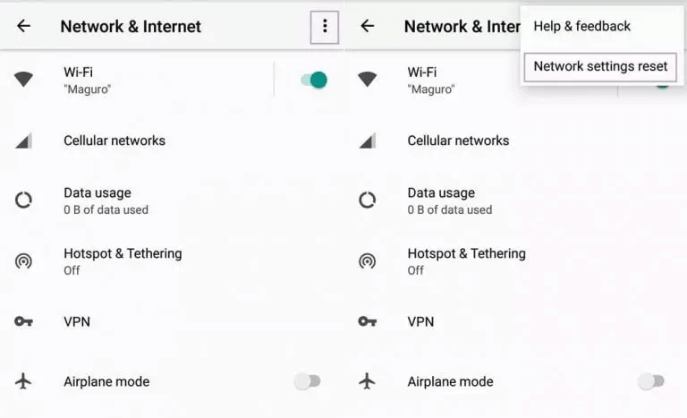 Netzwerkeinstellungen zurücksetzen