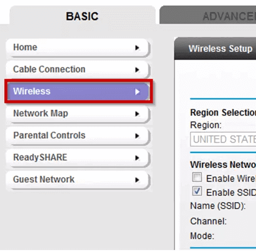 Schalten zum 2.4-GHz-Band