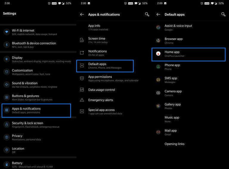 Chat-Blase in Android 11