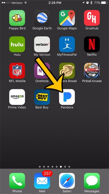 Pandora Fehlercode 3005 auf Android