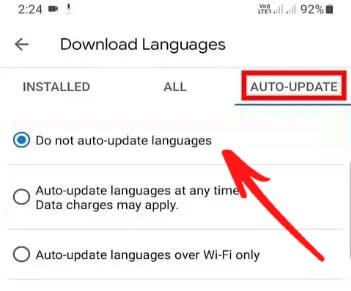 Speech Services by Google Aktualisierung wartet auf Netzwerk verbindung