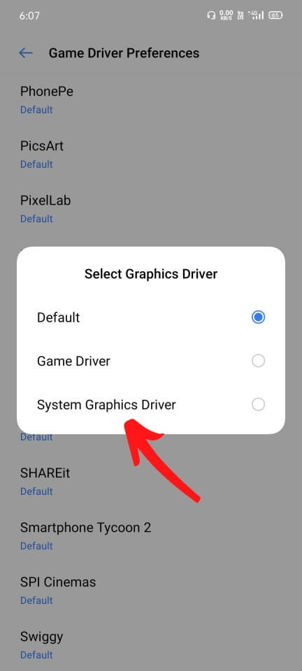 System grafik treiber.
