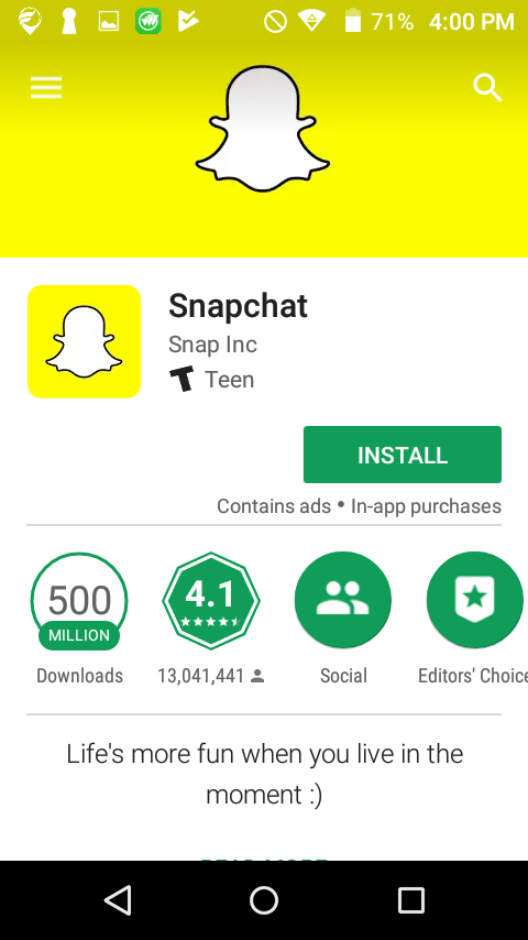 Snapchat-Nachrichten verschwinden