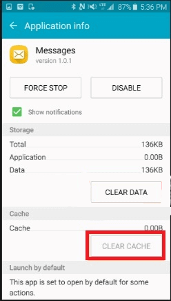 Nachrichten blockierung ist aktiver Fehler