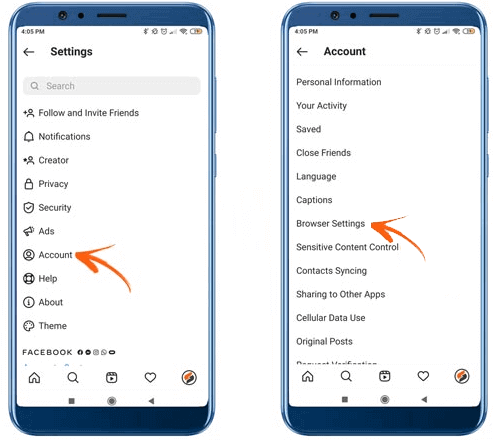 Instagram 5xx-Server fehler auf Android