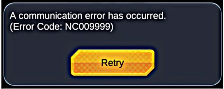 Dragon Ball Legends-Fehlercode NC009999