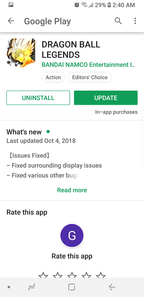 Dragon Ball Legends Fehlercodes auf Android beheben