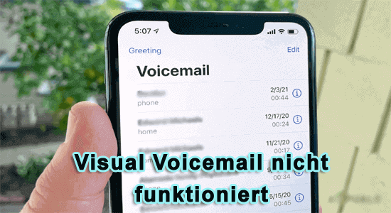 Visual Voicemail nicht funktioniert