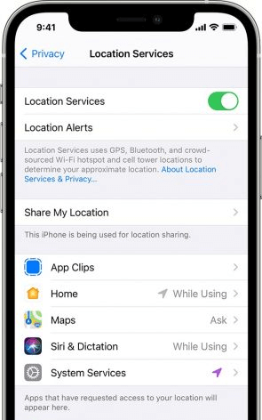 Während der Verwendung der App