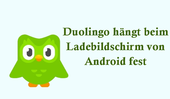 Duolingo hängt beim Ladebildschirm von Android