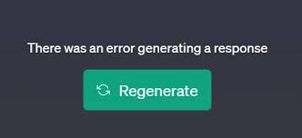 There Was an Error Generating a Response