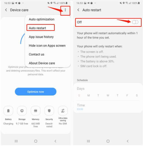 starten Android-Telefone immer wieder neu