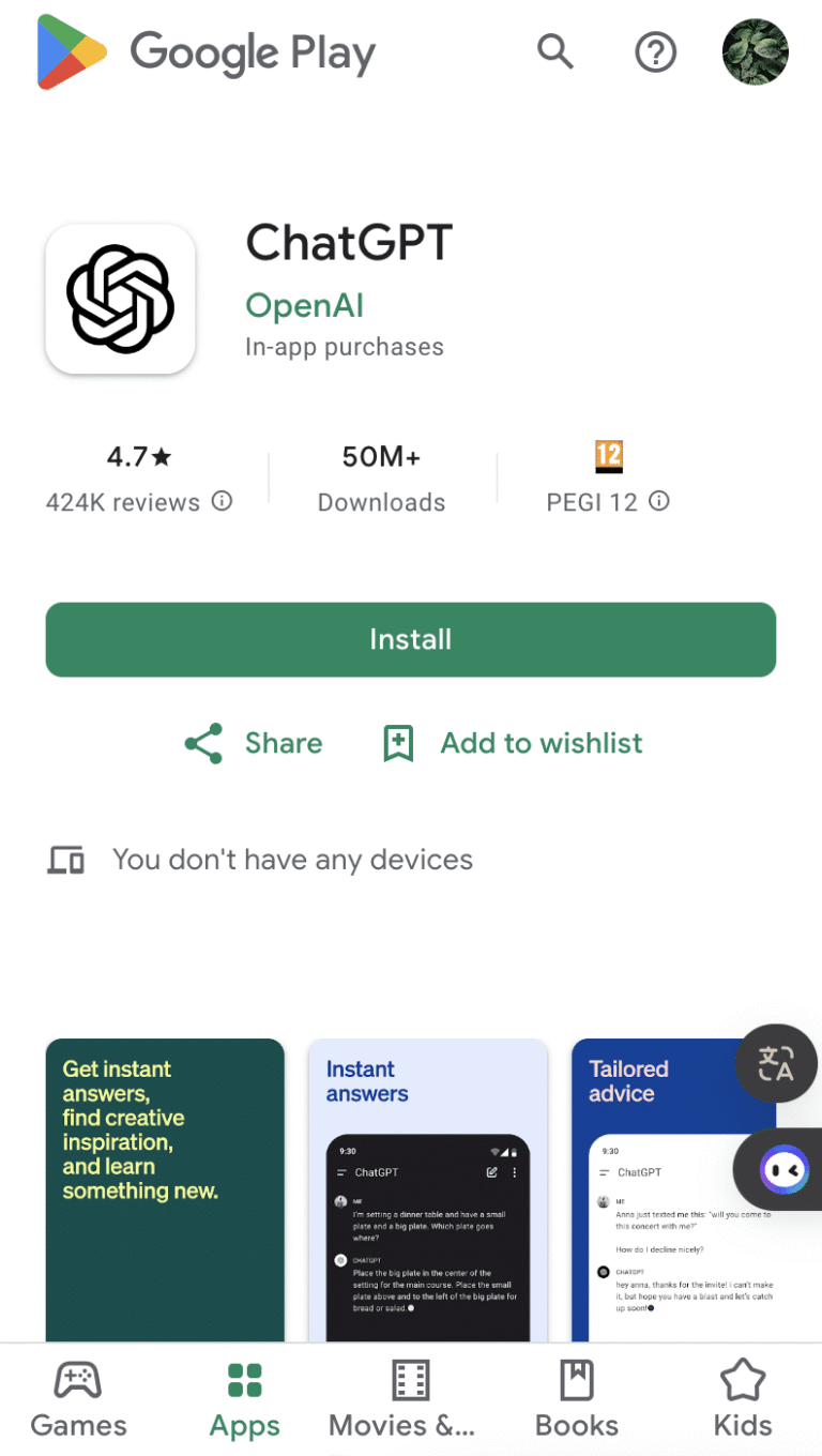 ChatGPT-Fehler Conversation Not Found Android